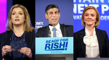 Rishi Sunak, în continuare pe primul loc în cursa la Downing Street, după al patrulea scrutin; el ar fi înfrânt de Penny Mordaunt şi Liz Truss, care ar urma să obţină postul lui Johnson, potrivit unui sondaj YouGov 