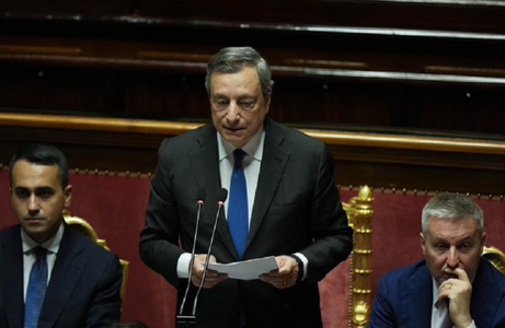 Trei partide din coaliţia lui Draghi, Liga, Forza Italia şi M5S, refuză să-i acorde un vot de încredere