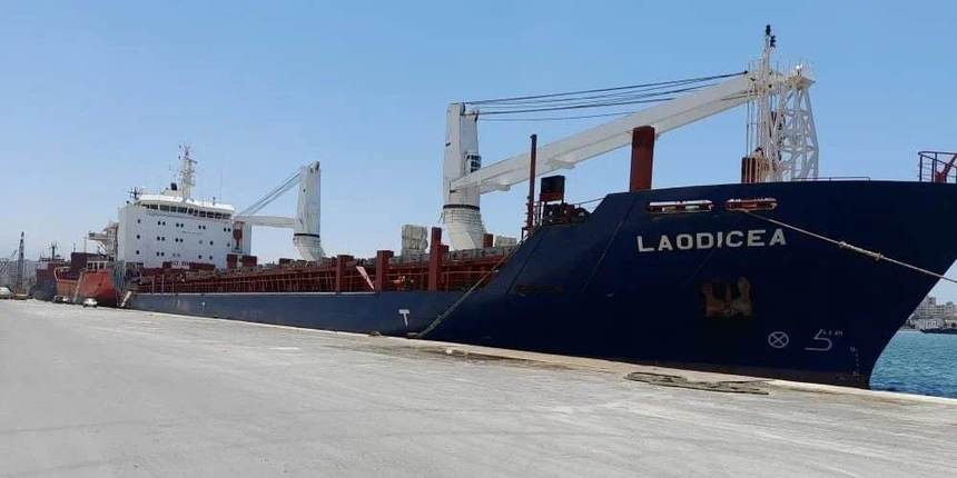 Nava sub pavilion sirian Laodicea, despre care Ucraina susţine că transportă cereale ucrainene furate, obţine permisiunea de a părăsi Libanul, în urma unei anchete