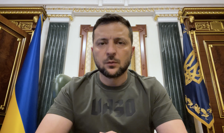 Zelenski: Armata rusă trebuie să se retragă de pe teritoriul Centralei nucleare de la Zaporojie şi din toate zonele învecinate  - VIDEO