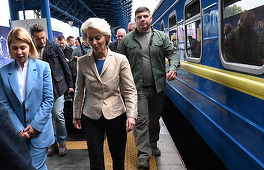 Ursula von der Leyen, în a treia vizită la Kiev, pentru a discuta cu Zelenski şi Şmigal despre aderarea la UE şi economia ucraineană