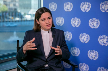 ”Nu va exista un Belarus liber fără o Ucraină liberă”, prezice şefa opoziţiei belaruse Svetlana Tihanovskaia