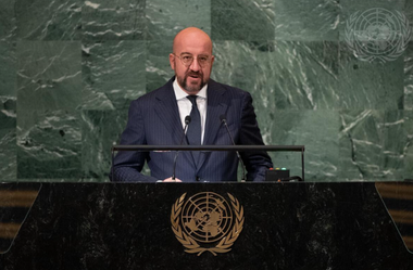 Preşedintele Consiliului European Charles Michel se declară, în marja Adunării Generale a ONU, la New York, în favoarea primirii în UE a ruşilor care fug de mobilizarea lui Putin în Ucraina şi de ”deciziile nebune” ale Kremlinului
