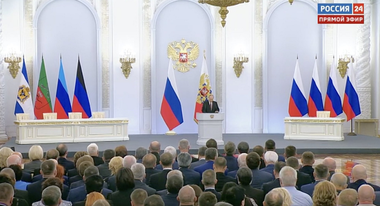 Rezultatul referendumurilor ruse de anexare din Ucraina ”nu va fi discutat” la negocieri, anunţă Putin. ”Oamenii din Herson, Doneţk, Lugansk devin cetăţenii noştri pentru întotdeauna!” 