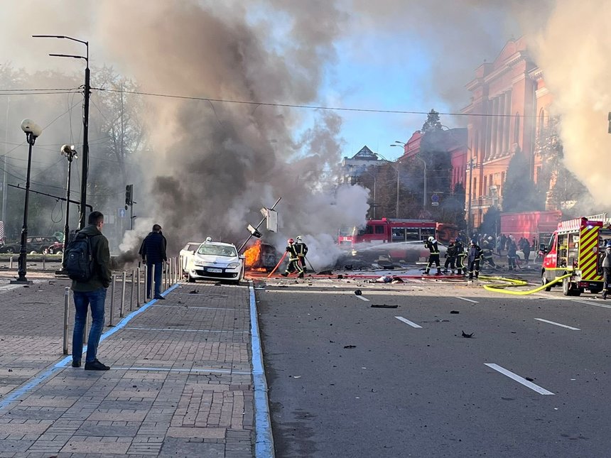 O clădire în care se află biroul de vize al Germaniei din Kiev a fost avariată în atacurile ruseşti, anunţă Ministerul german de Externe