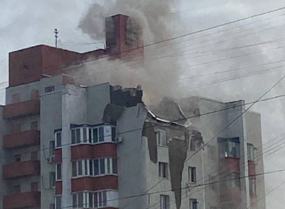 UPDATE-Un imobil locuit din oraşul rus Belgorod, situat în apropiere de Ucraina, atins într-un atac aerian ucrainean 
