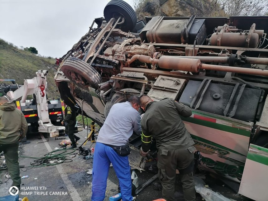 Cel puţin 20 de oameni au murit şi alţi 14 au fost răniţi într-un accident de autobuz, în Columbia