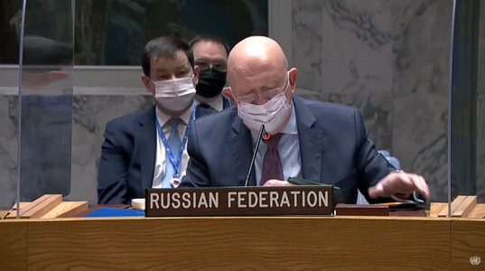 Reprezentantul permanent al Rusiei la ONU: Moscova încă aşteaptă o listă cu victimele operaţiunii cu steag fals pe care Ucraina a desfăşurat-o la Bucea