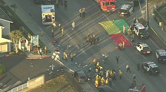 Un SUV intră în plin, pe contrasens, într-un grup de poliţişti care făceau jogging la Los Angeles şi răneşte 25 de persoane