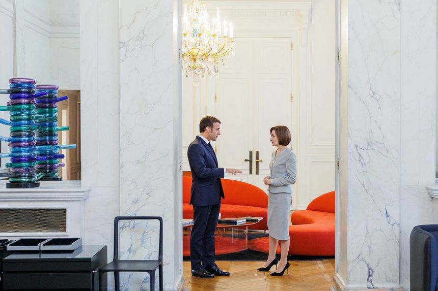 Maia Sandu: Preşedintele Macron a reuşit să transforme relaţia moldo-franceză în prioritate