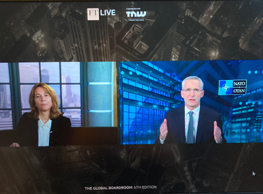 Rusia încearcă să ”îngheţe” războiul pe timpul iernii, înaintea unei ofensive în primăvară, estimează Jens Stoltenberg la un eveniment public organizat de Financial Times