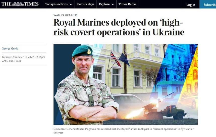 Forţele speciale britanice au desfăşurat misiuni secrete cu "risc politic şi militar ridicat" în Ucraina
