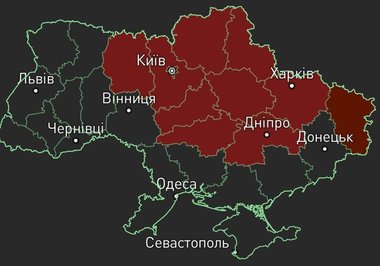O nouă alertă antiaeriană a fost emisă pentru Kiev şi pentru mare parte din teritoriul ucrainean