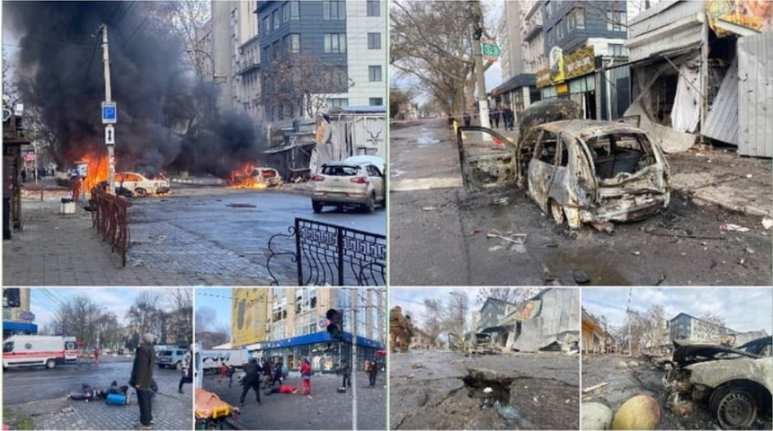 Oficialii ucraineni le cer locuitorilor din Herson să părăsească oraşul, după ce ruşii au intensificat bombardamentele