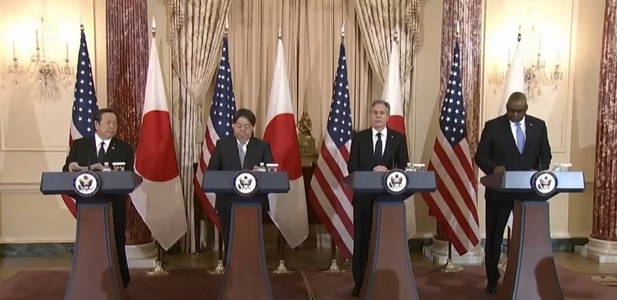 Statele Unite şi Japonia salută "alinierea lor strategică" în faţa Chinei