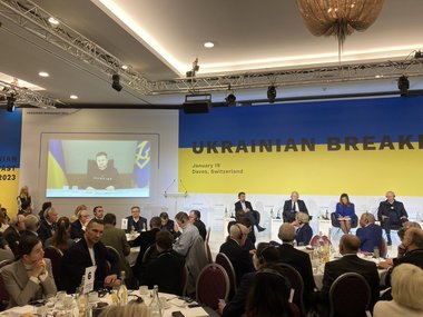 Zelenski pune presiune asupra Germaniei şi cere tancuri la Davos: "Vaccinul împotriva tiraniei ruseşti este disponibil"