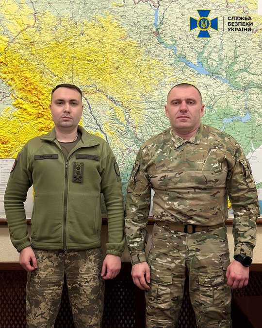 Kiril Budanov, şeful GUR, şi Vasil Maliuk, şeful SBU Foto: Twitter