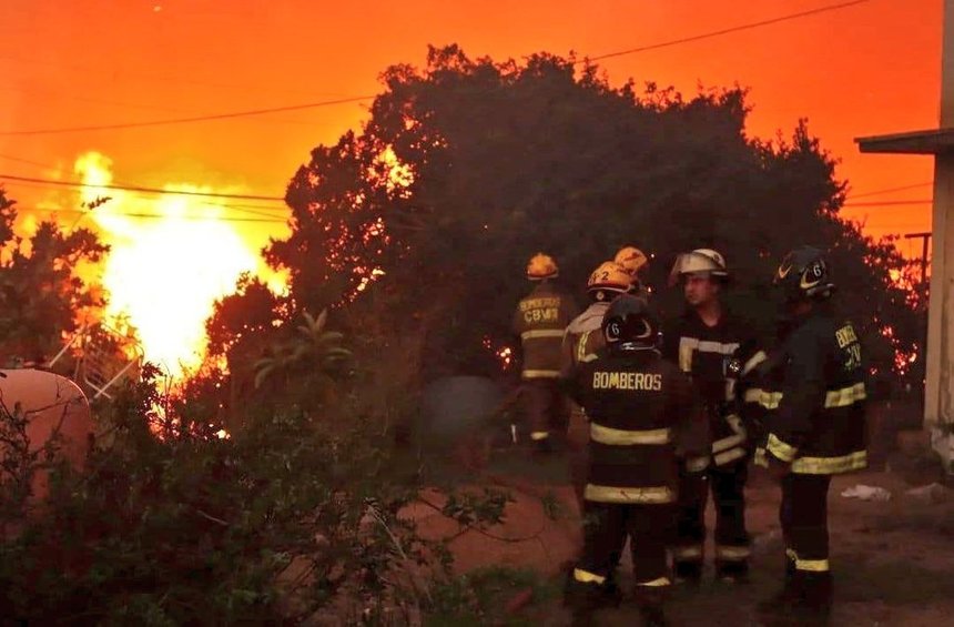 Incendiile de vegetaţie din Chile, soldate cu 24 de morţi şi peste 1.100 de răniţi