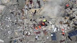 Imagini din dronă arată amploarea dezastrului lăsat de cutremur în Siria - VIDEO
