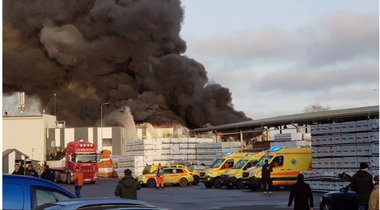 Letonia: Incendiu la o fabrică de drone americane pentru Ucraina - FOTO, VIDEO