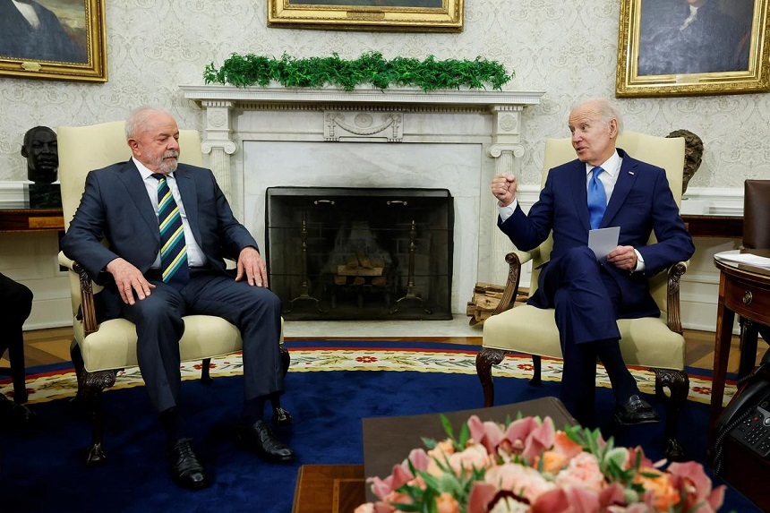 Preşedintele american Biden şi omologul său brazilian Lula şi-au exprimat unitatea privind valorile democratice şi schimbările climatice