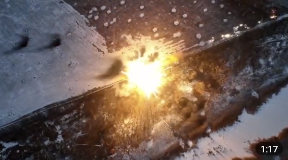 Forţele ucrainene publică un video şi afirmă că au distrus un lansator de rachete termobarice ruseşti: "Inamicul a fost puţin fript”