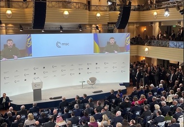 Zelenski, la Conferinţa de Securitate de la Munchen: Ucraina luptă cu Rusia ca David împotriva lui Goliat. Din păcate, Ucraina nu are „Praştia lui David” din Israel
