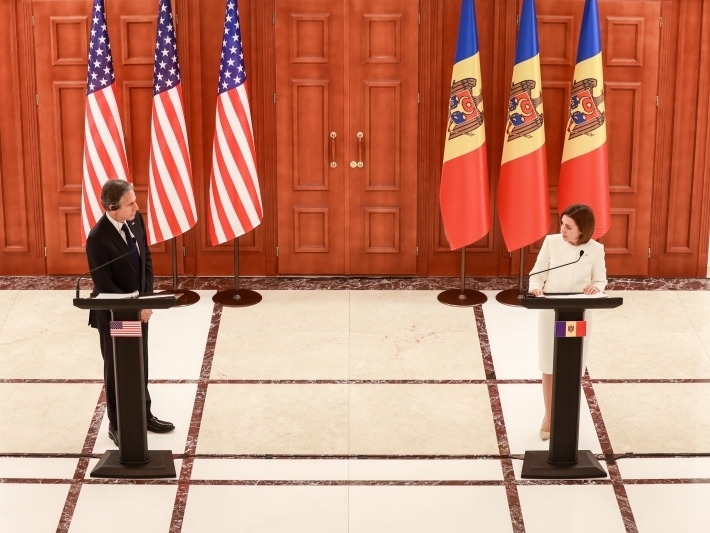Antony Blinken: SUA sunt "profund îngrijorate" de eforturile Rusiei de a destabiliza guvernul Republicii Moldova

