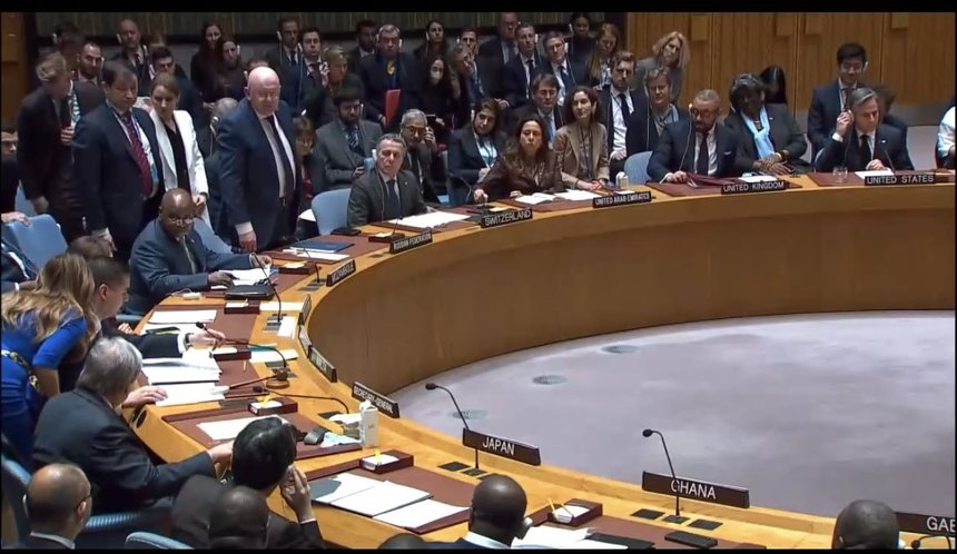 Confruntare Rusia-Ucraina la ONU. Ambasadorul Moscovei a întrerupt momentul de reculegere propus de Kuleba, dar apoi s-a trezit într-o situaţie stânjenitoare - VIDEO