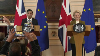 UPDATE-Sunak şi von der Leyen anunţă ”Cadrul de la Windsor”, un ”progres decisiv” în Acordul post-Brexit privind Irlanda de Nord
