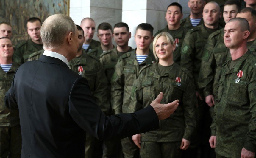 ISW: Putin îşi schimbă retorica şi încearcă să prezinte războiul din Ucraina ca fiind miza pentru supravieţuirea Rusiei