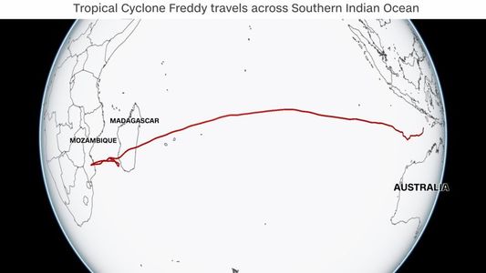 Furtuna Freddy, "incredibilă şi periculoasă", bate toate recordurile. Este pe cale să devină ciclonul tropical cu cea mai lungă durată înregistrată vreodată în lume