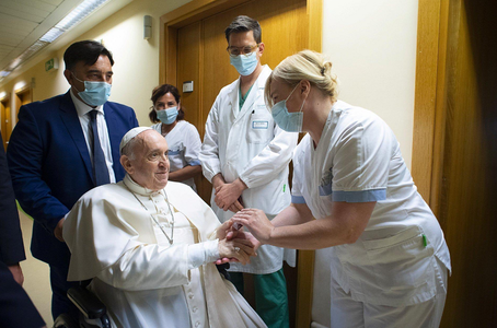 Papa Francisc, spitalizat la Roma, la Spitalul Gemelli, în vederea unor examene medicale programate