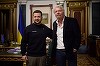 Volodimir Zelenski s-a întâlnit cu Richard Branson, care a devenit noul ambasador al United24
