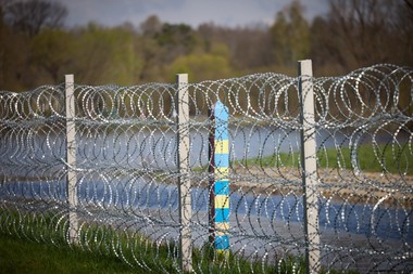 Zelenski a vizitat frontiera dintre Ucraina şi Belarus pentru a vedea pregătirile pentru apărare - FOTO