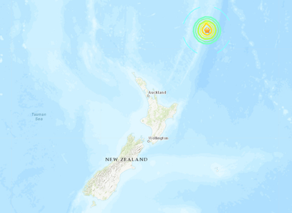 USGS: Cutremur cu magnitudinea 7.1 în zona Insulelor Kermadec
