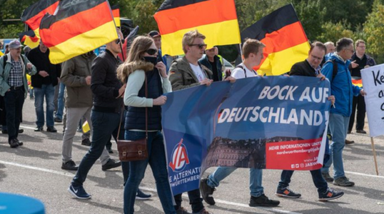Organizaţia de tineret a Partidului Alternativa pentru Germania, Junge Alternative, clasată drept ”extremistă” de către serviciile germane de informaţii interne BfV, după patru ani de anchetă. Alte două organizaţii cu legături cu ”noua dreaptă”, plasate s