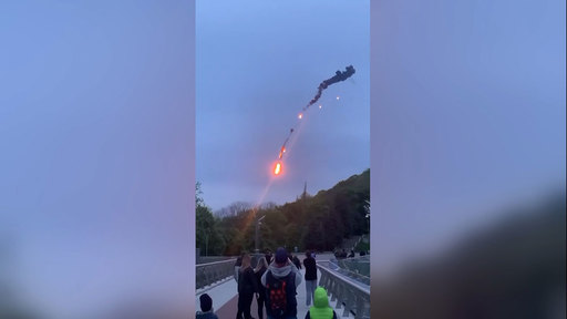 Armata ucraineană a doborât o dronă proprie deasupra Kievului - VIDEO