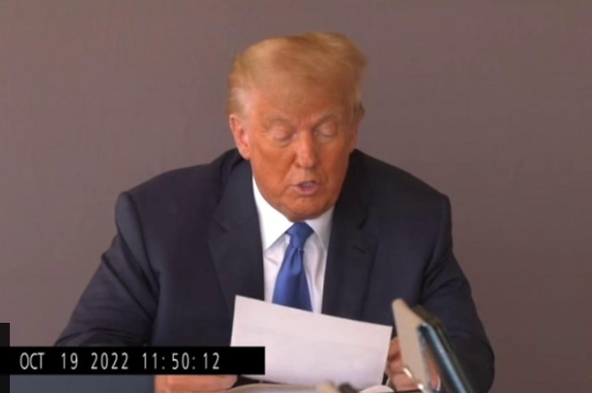 Înregistrarea video a depoziţiei lui Trump în procesul în care este acuzat de viol a fost făcută publică: Fostul preşedinte o confundă pe reclamantă cu fost sa soţie - VIDEO