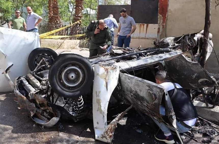 Cinci răniţi la Damasc, în explozia unui vehicul de poliţie în incinta unui comisariat