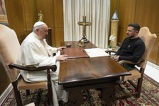 Zelenski i-a cerut Papei Francisc să susţină planul de pace al Kievului - FOTO