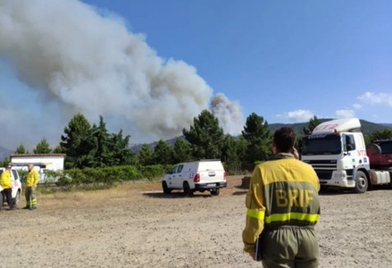 Peste 550 de persoane evacuate în Spania, în urma unui incendiu de pădure în Extremadura