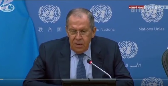 Serghei Lavrov acuză Occidentul că "susţine genocidul" din Ucraina