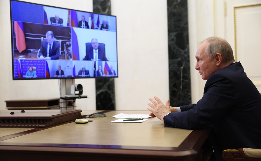 Putin spune că "răuvoitorii" încearcă să destabilizeze Rusia din interior şi dă ordin ca acest lucru să nu fie permis "sub nicio formă"