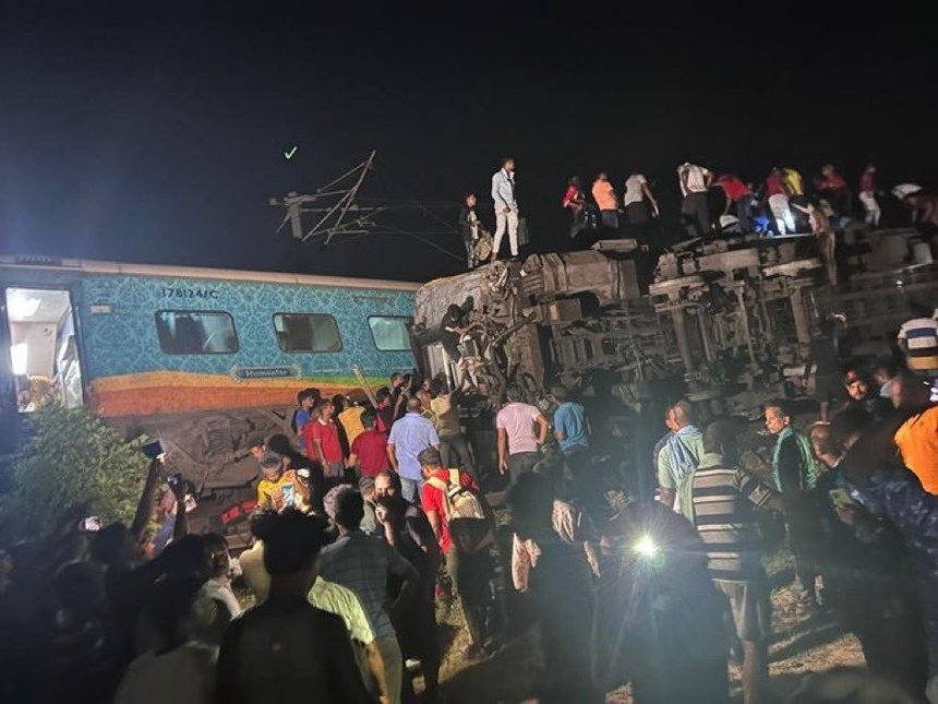Catastrofa feroviară din India - O problemă de semnalizare electrică a fost la originea accidentului