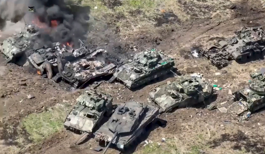 Ucraina pierde 16 vehicule blindate americane de tip Bradley, dezvăluie Oryx, un site de informaţii clasificate din surse deschise. Armata ucraineană a pierdut 3.600 de echipamente militare de la începutul războiului, Rusia peste 10.600, potrivit site-ulu