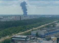 Incendiu la un depozit de carburant din Voronej