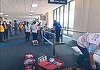 Accident teribil la un aeroport din Bangkok: O femeie a rămas fără picior după ce şi l-a prins într-o bandă rulantă