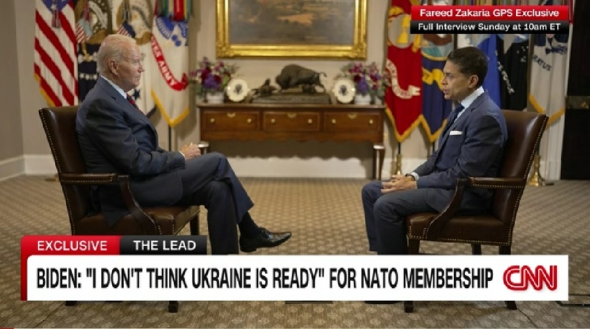 Ucraina „nu este încă pregătită pentru aderarea la NATO”, spune Biden