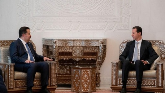 Premierul irakian Mohammed Shia Al-Sudani a purtat discuţii cu preşedintele sirian Bashar al-Assad, duminică, la Damasc